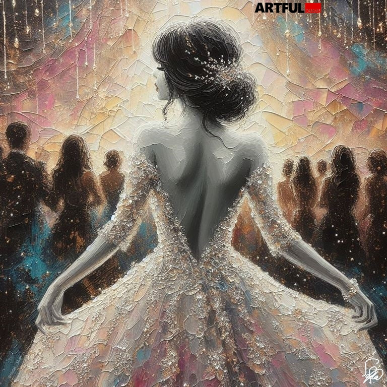 Ethereal Ballet - Textured Art Print