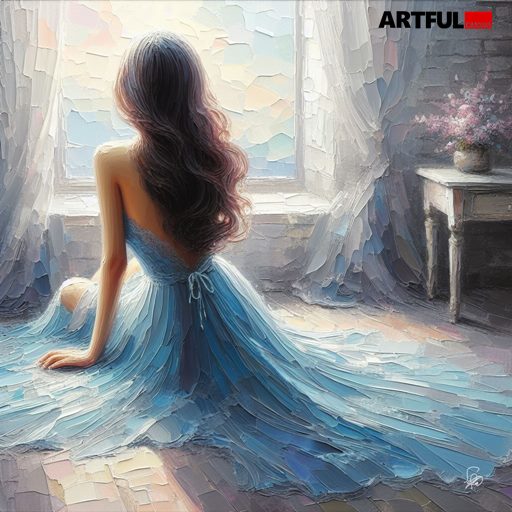 Whispers of Azure - Romantic Fine Art Print