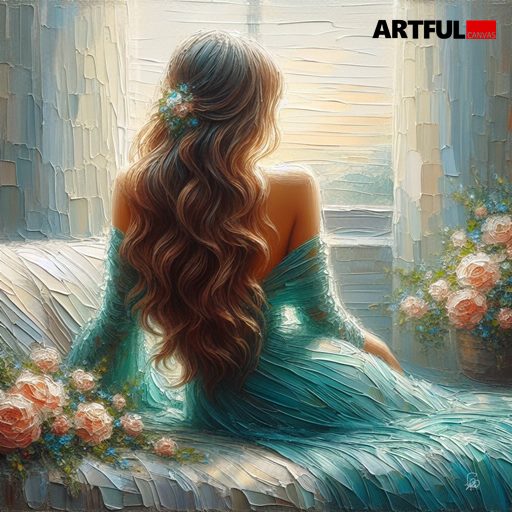 Serenity by the Window - Romantic Impressionist Fine Art Print