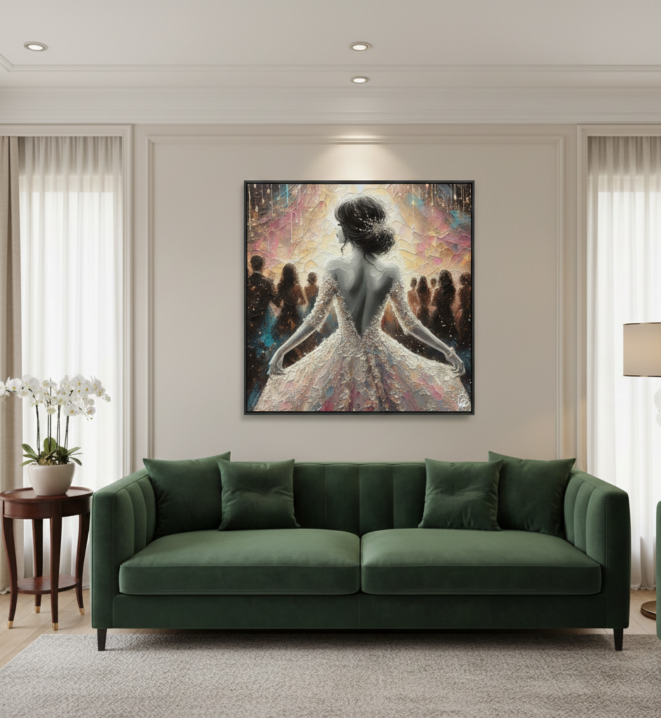 Ethereal Ballet - Textured Art Print