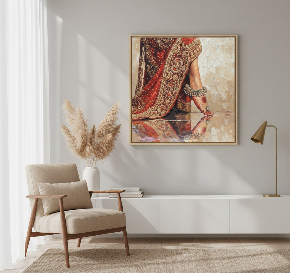 Bridal Elegance - Traditional South Asian Wedding Art Print
