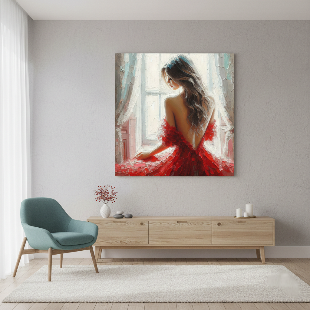Elegance in Red - Fine Art Print