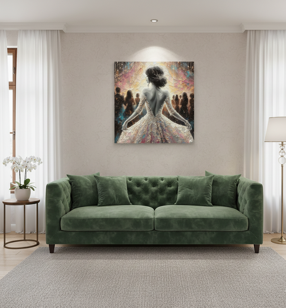 Ethereal Ballet - Textured Art Print