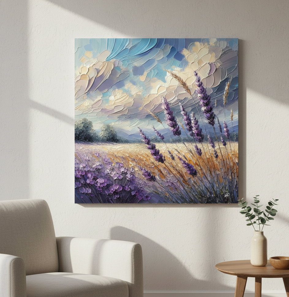 Lavender Dreams - Impressionist Landscape Art Print