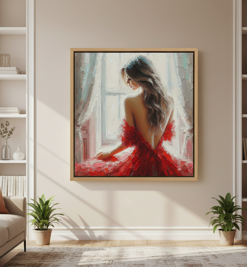 Elegance in Red - Fine Art Print