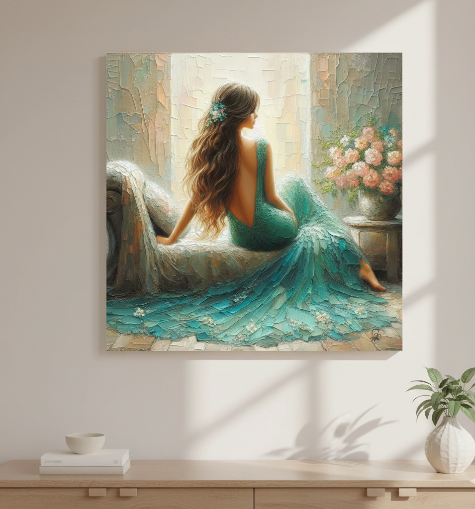 Ethereal Elegance - Romantic Impressionist Art Print