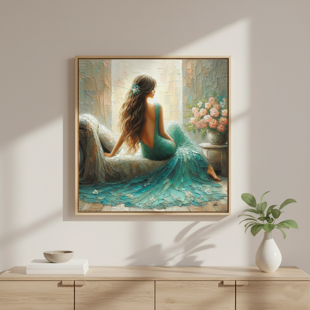Ethereal Elegance - Romantic Impressionist Art Print
