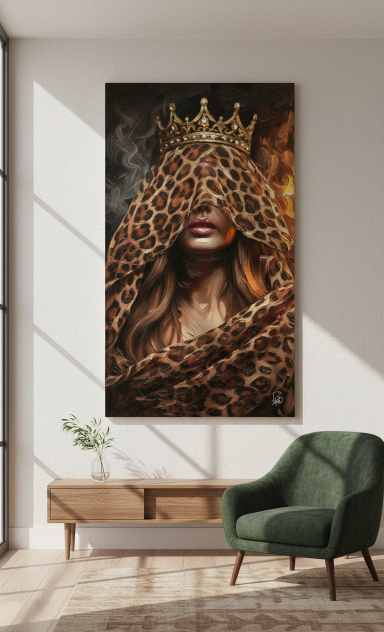 Crowned Majesty in Leopard
