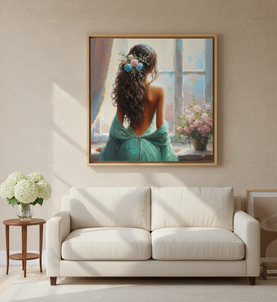 Ethereal Garden Reverie - Romantic Impressionist Art Print