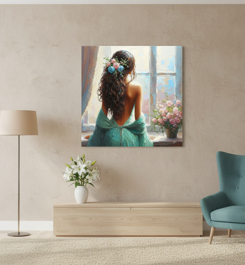 Ethereal Garden Reverie - Romantic Impressionist Art Print