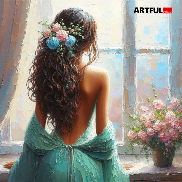 Ethereal Garden Reverie - Romantic Impressionist Art Print