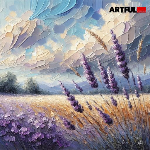 Lavender Dreams - Impressionist Landscape Art Print